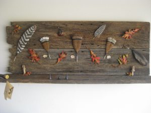 This beard rack features 60 spots for beards, Merriams, Eastern, Rio Grande Covert Feathers and 25 turkey spurs made to hold beards in the first row. Everything you see is hand carved and hand painted. 