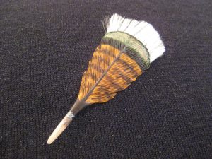 Merriam's Wild Turkey Tupelo Feather Pin